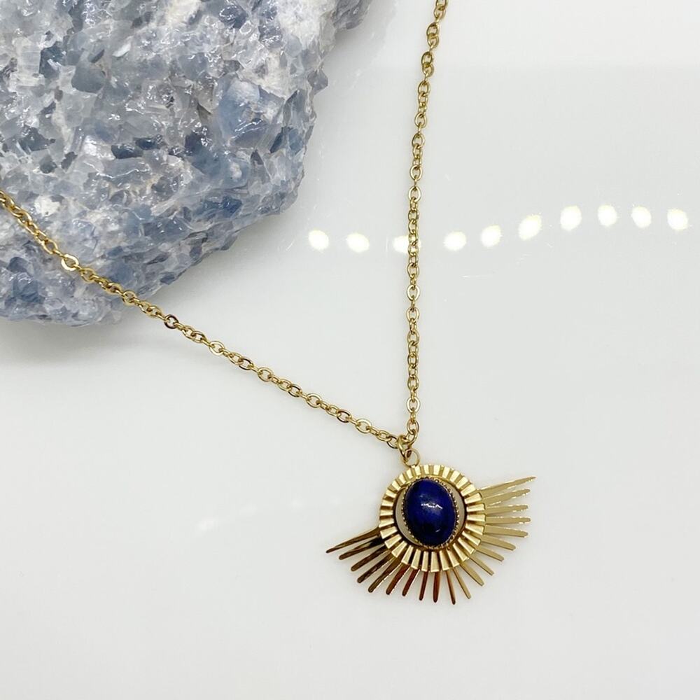 NEW Starry Blue Night Lapis Necklace - Picture 5 of 15